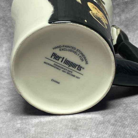 Hand Painted Chimpanzee Coffee Mug 3D Monkey Arm Handle Pier 1 One Imports - Picture 9 of 9